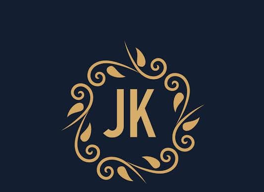 Initial letter jk logo template design Royalty Free Vector
